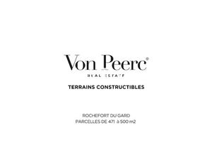 Vente terrain à batir 471 m² à Rochefort-du-Gard (30650)  149 000 €