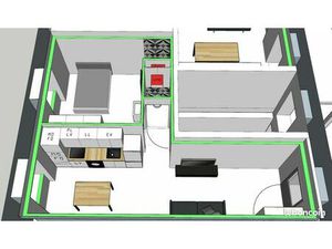 A louer meuble 34 m²