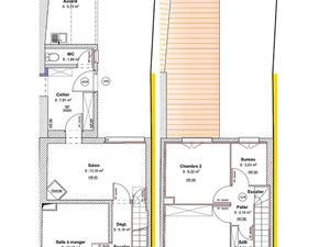 Maison de bourg 83m2 à réhabiliter