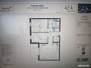 Appartement 3 pièces 61 m²