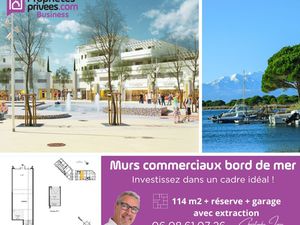 PORT LEUCATE - Murs commerciaux 114 m² avec garage