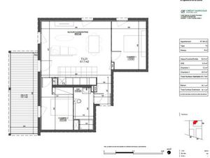 APPARTEMENT T3 - 61M2 - RUE JEANNE LANVIN + PARKING 50€