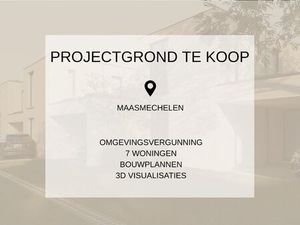 Projectgrond met goedgekeurde plannen voor 7 woningen