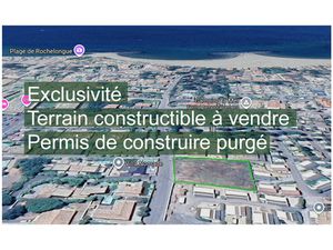 Exclusivité ! Terrain constructible 1 277 m2 à 200 m de la M