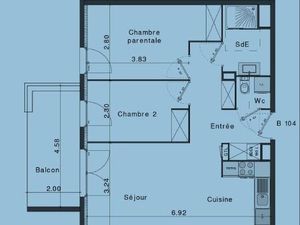 Location Appartement 3 pièces 57m² FREJUS 83600