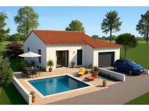 Terrain avec maison neuve à vendre