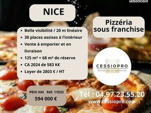Fonds de commerce  pizzeria 198 m² Nice