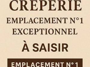 Crêperie – Fonds de commerce à vendre – Emplacement exceptionnel n°1 – Place Blanche / Mou
