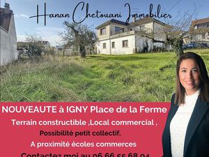 Terrain constructible   Local commercial   Appartement F4   Ensemble immobilier polyvalent