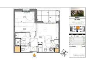 Appartement 2 pièces 45 m²