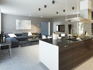 Grande terrasse et séjour fluide