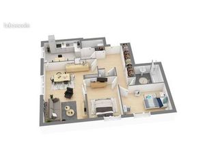 Appartement 3 pièces 66 m²