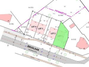 Perceel bouwgrond voor halfopen bebouwing van 03a 73ca