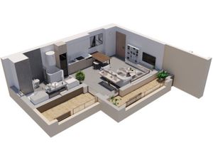 Vente appartement neuf 1 pièces 35m2 Grosseto-Prugna - 195000 € - Surface Privée