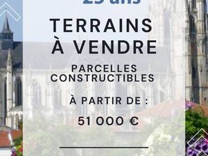 Terrain constructible viabilisé à vendre