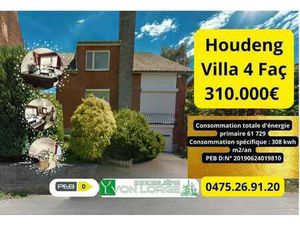 HOUDENG-Belle  Villa  4 Facades 3ch-garage-terrasse 260.000