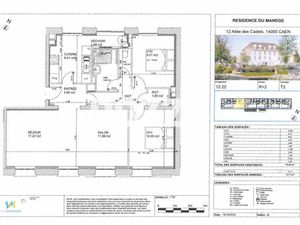 Appartement Caen 3 pièce(s) 74.42 m2