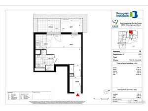 Appartement 1 pièce 34 m²