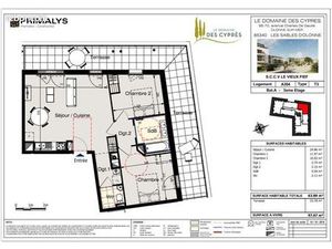 Appartement 3 pièces 63 m²