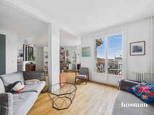 Appartement traversant 3 pièces de 82 m² avec balcon d'un immeuble de 1920 - Avenue du Pré