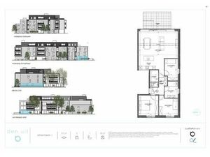 Gelijkvloers 3 slaapkamer appartement met 15m² terras