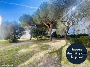 T3 meublé avec balcon  climatisation  accès centre-ville  port et mer à pied