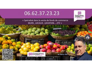 69003 LYON - ALIMENTATION  EPICERIE  FRUIT ET LEGUMES  100 m²