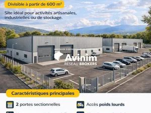 À LOUER – Ateliers d'activité 1 200 m² (divisibles dès 6
