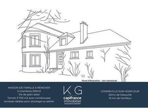 Maison de famille 230m2 à vendre  terrain de 3 700 m²  grandes dépendances ...