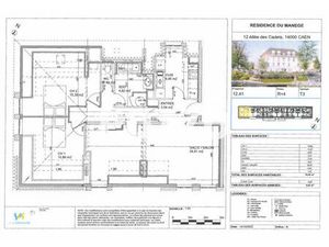 A LOUER : APPARTEMENT NEUF - T3 - 76.03M² - RESIDENCE DU MANEGE - CAEN