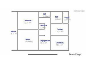 F3 T3 3pcs 3 pieces 68m2 disponibilité immédiat