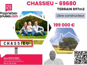 Achat Terrain 897m² CHASSIEU 69680
