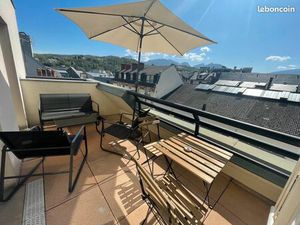 Studio meublé avec terrasse centre ville avec terrasse