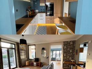 Roucas blanc T3 meublé 90m2  16m2 terrasse  garage