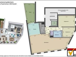 Appartement à louer à Hasselt € 935 (LI9G4) - | Zimmo