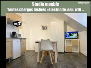 Studio meublé charges inclues (élec  eau  WIFI…)