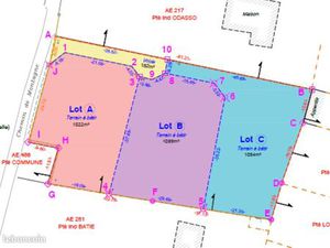 Vends 3 terrains constructibles viabilisés à Vernoux en Vivarais 07240