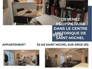 APPARTEMENT clé en main  32m2 avec parking Saint Michel sur orge