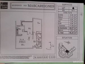 BOUCAN CANOT T2+parking