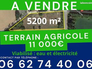 Terrain agricole de 5200 m² à Herry