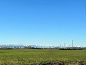 Terrain 1160m2 viabilisé  plat  vue Pyrenees