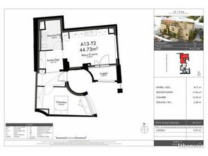 Appartement 2 pièces 44 m²