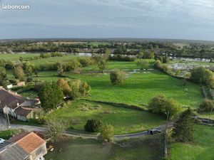 Terrain constructible Saint Savinien vue sur Charente
