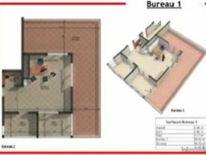 Espace bureau avec terrasse privative