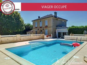 VIAGER OCCUPE - Maison 3 chambres environ 130 m² - Dépendances - Piscine