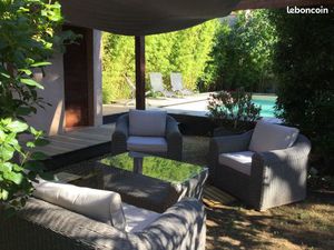 Maison 2/3 chambres jardin BBQ Wifi proche commerces et transports