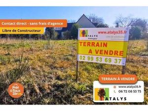 Terrain constructible viabilisé à vendre