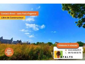 Terrain constructible viabilisé à vendre