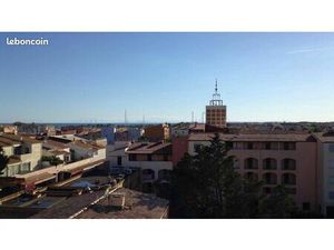 34300 cap d'agde-quartier le mole-flanerie-studio loggia-dernier etage - vue degagee avec 