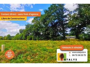 Terrain constructible viabilisé à vendre